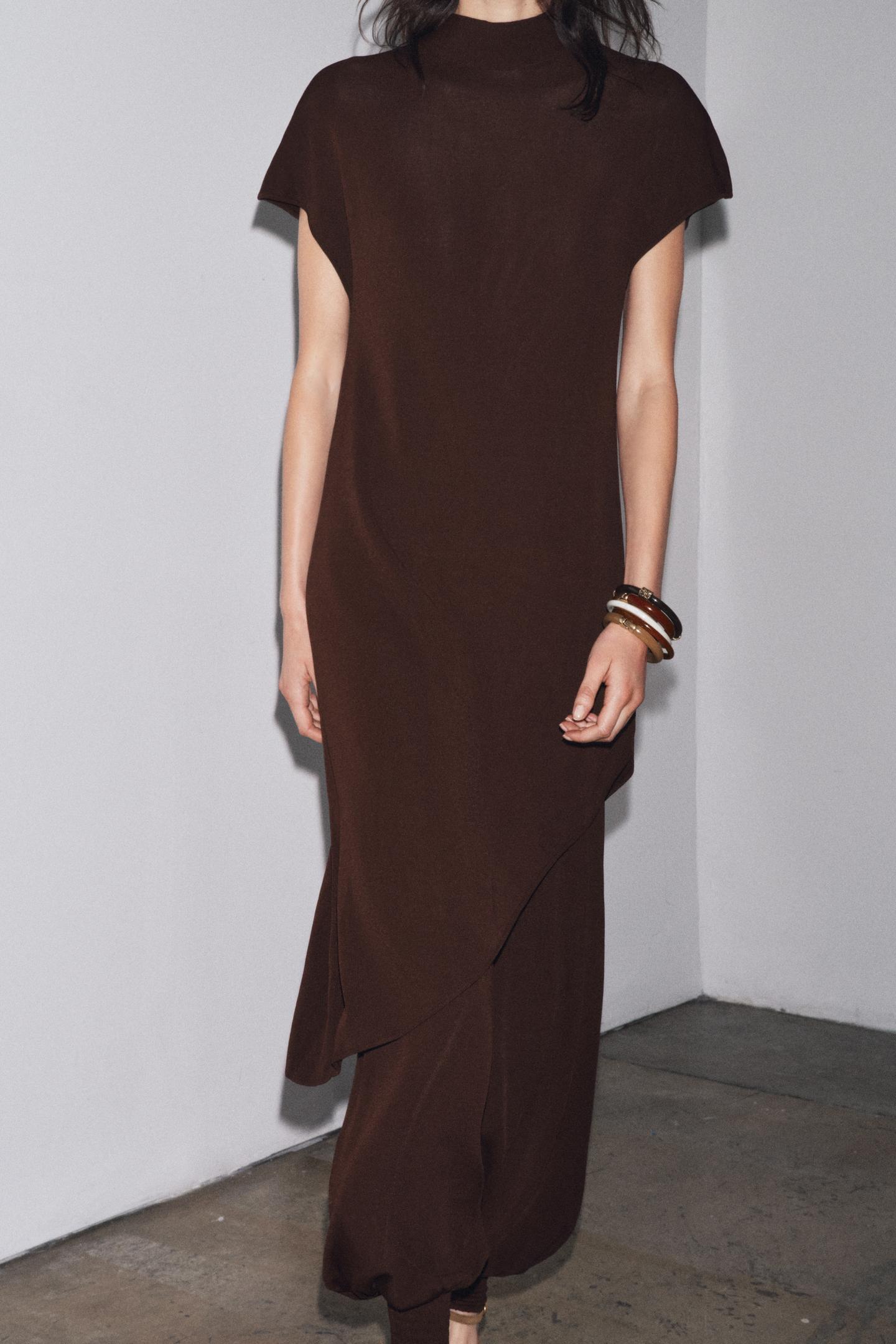 MIDI TUNIC DRESS WITH BOW