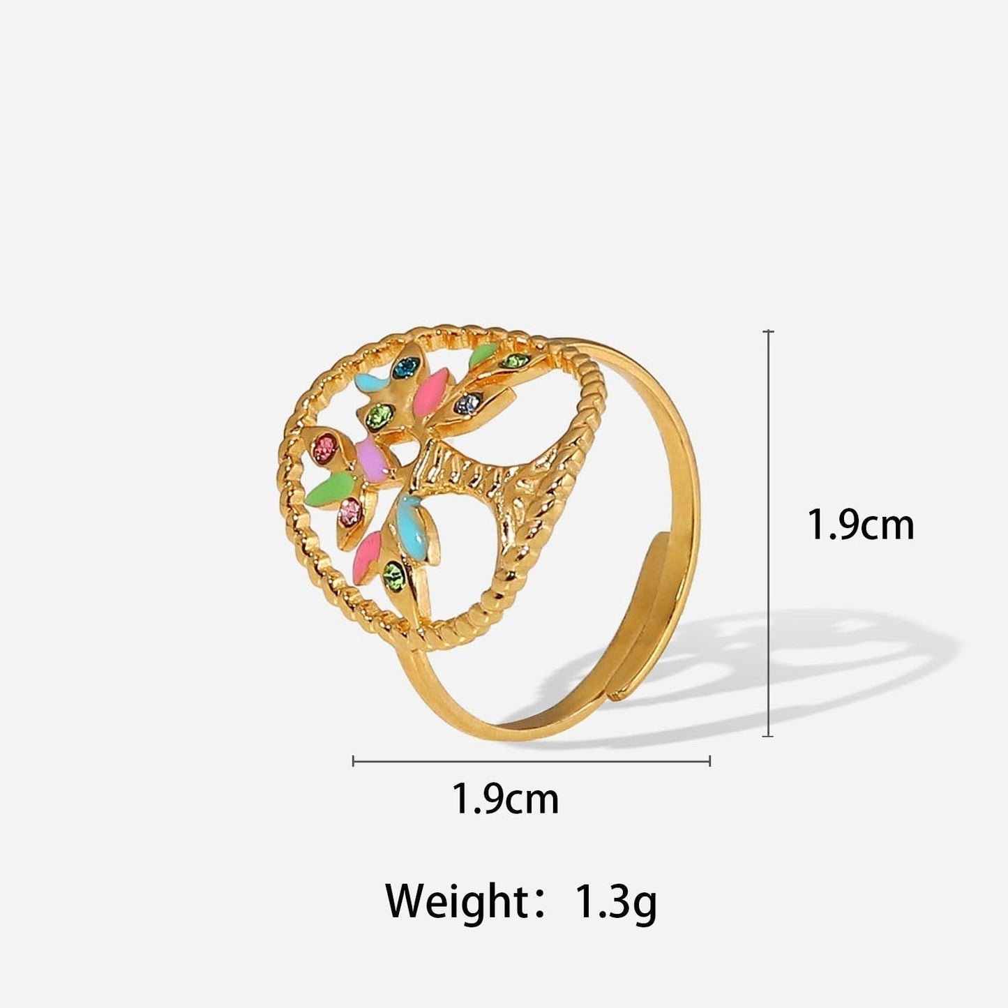 Flamboyant Colorful Ring