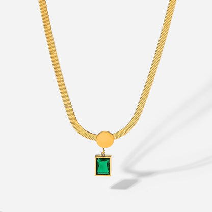 Luxurious Square Pendant Necklace