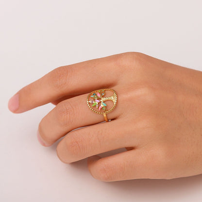 Flamboyant Colorful Ring