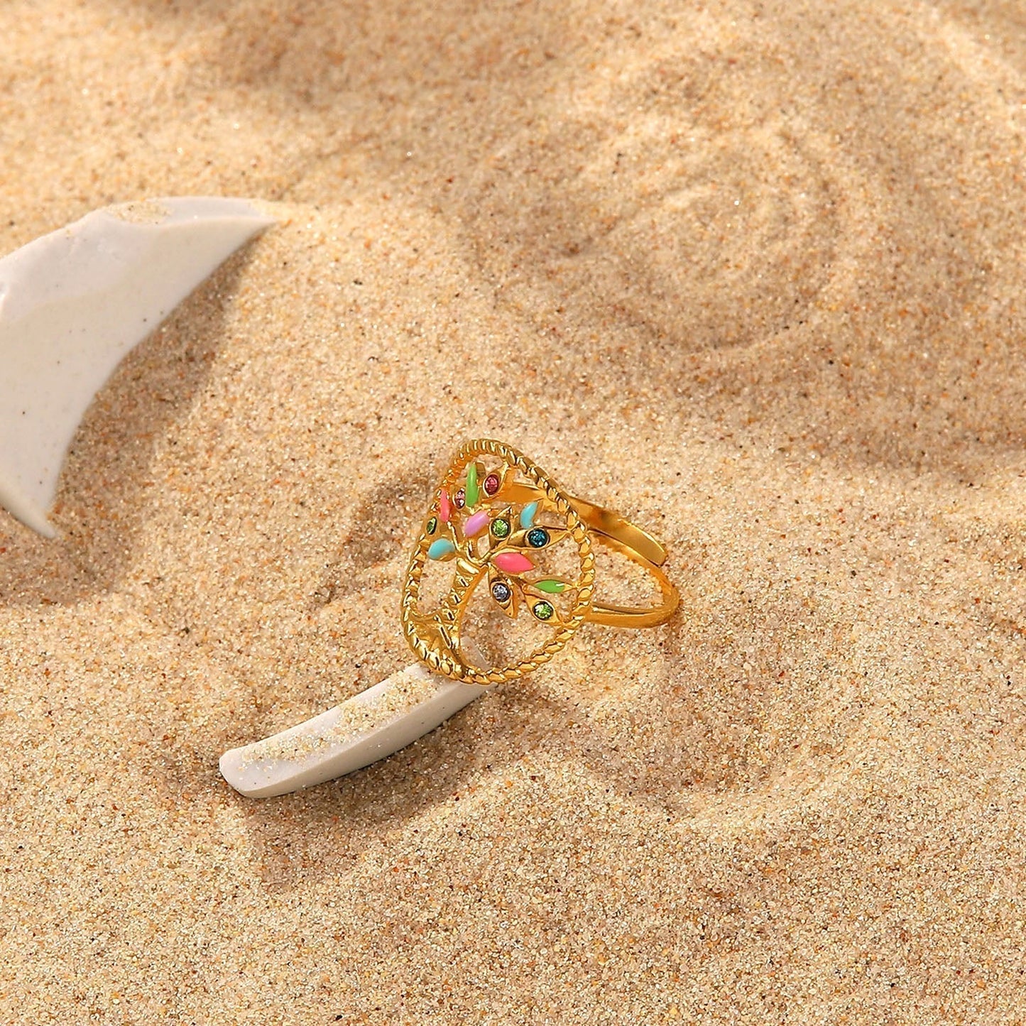 Flamboyant Colorful Ring