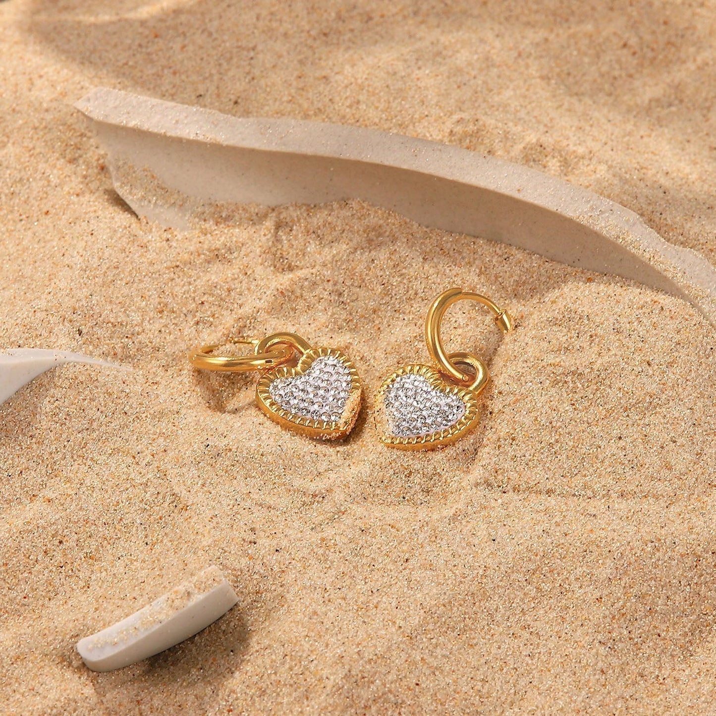 Trendy White Earrings