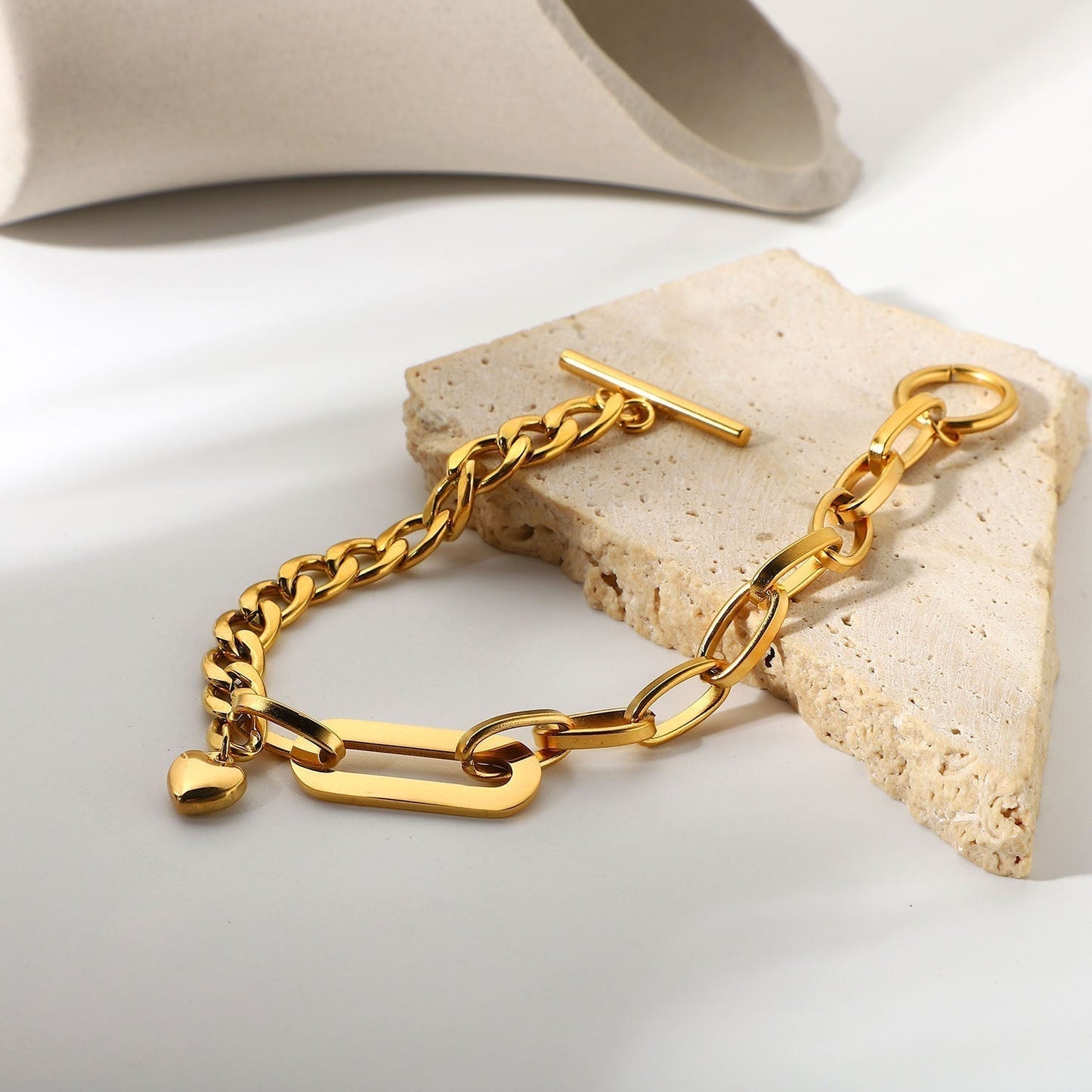 Geometric Chain Bracelets