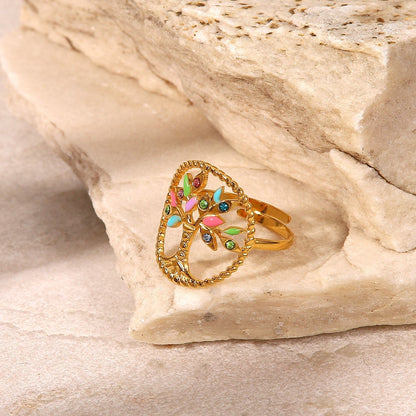 Flamboyant Colorful Ring