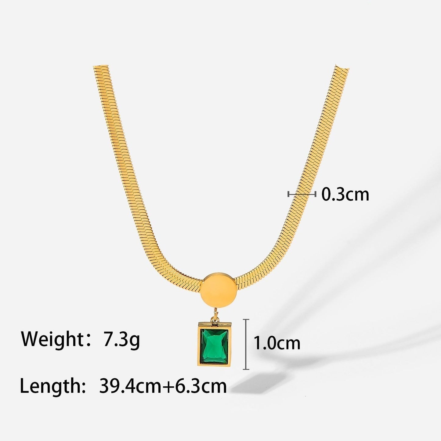 Luxurious Square Pendant Necklace