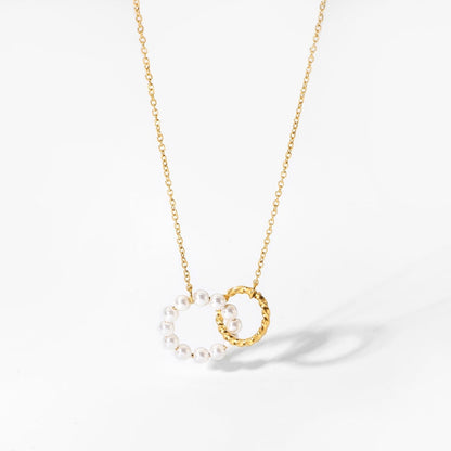 Double Circle Necklace