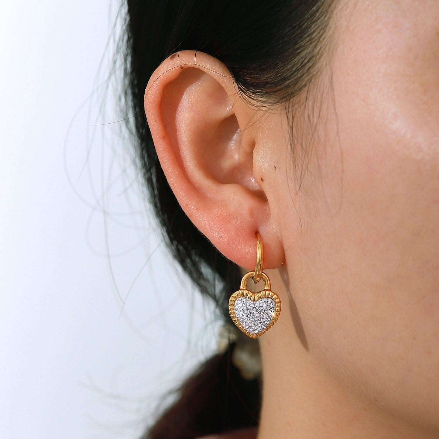 Trendy White Earrings