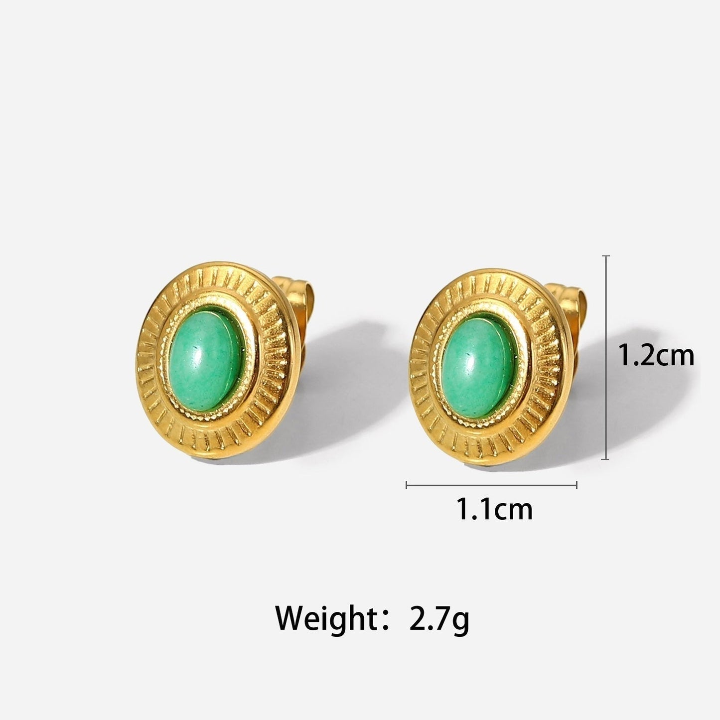 Turquoise Blast Stud Earrings