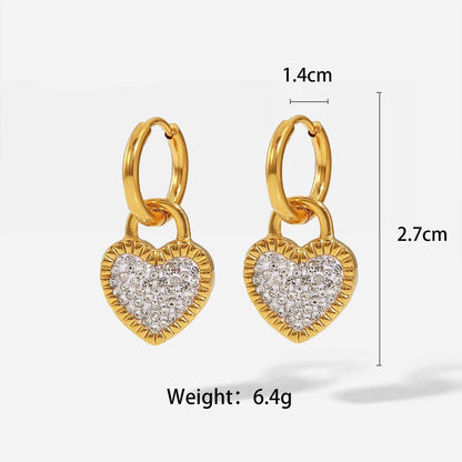 Trendy White Earrings