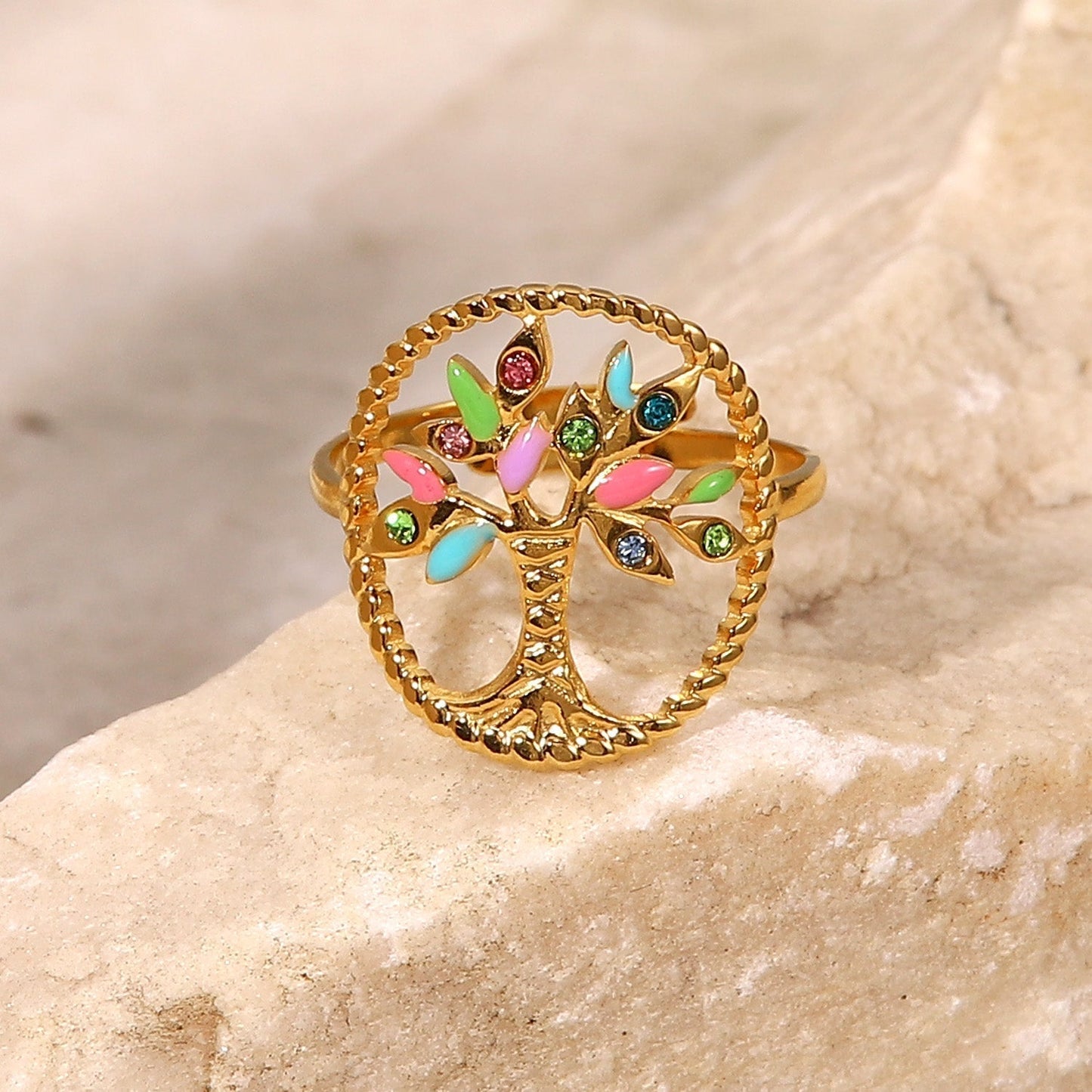 Flamboyant Colorful Ring