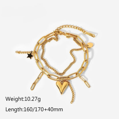 Multiple Layered Charms Bracelet