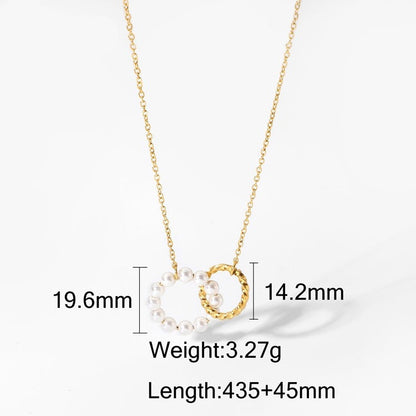 Double Circle Necklace