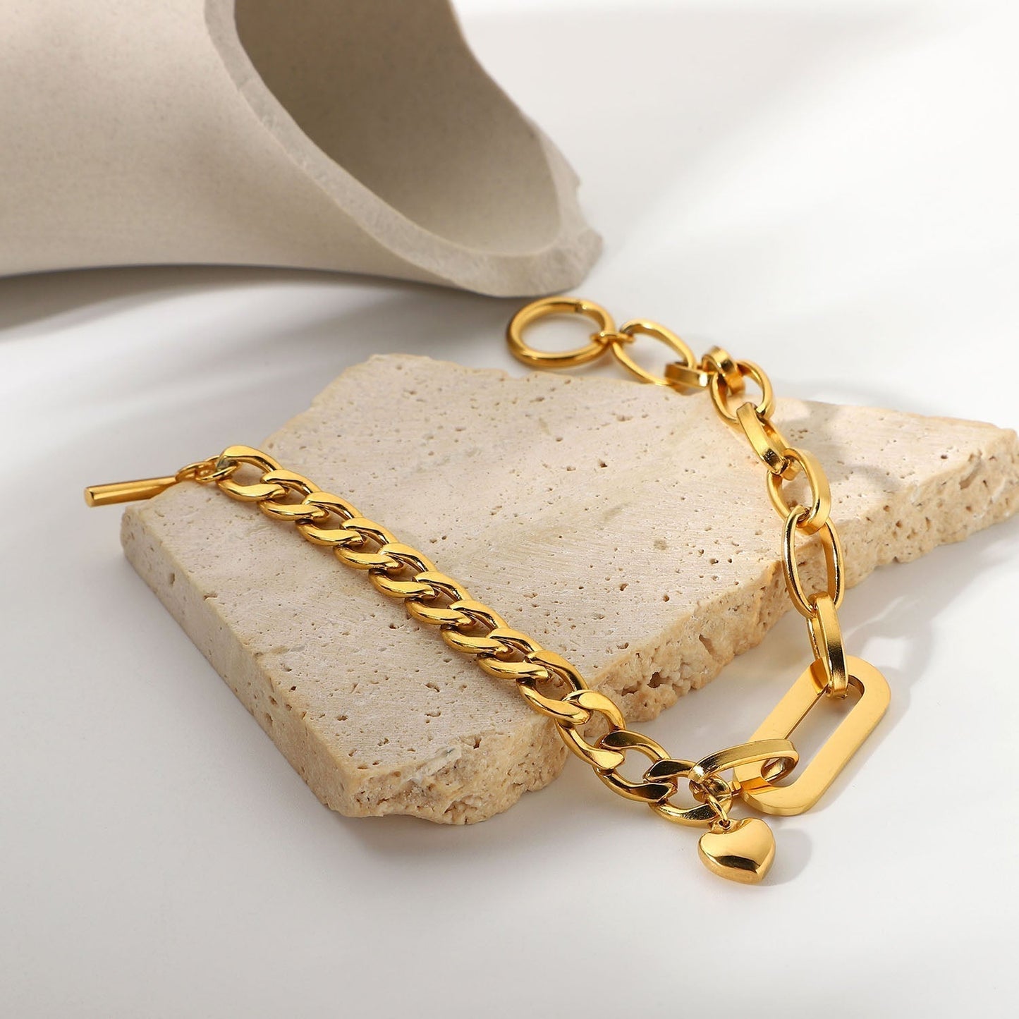 Geometric Chain Bracelets