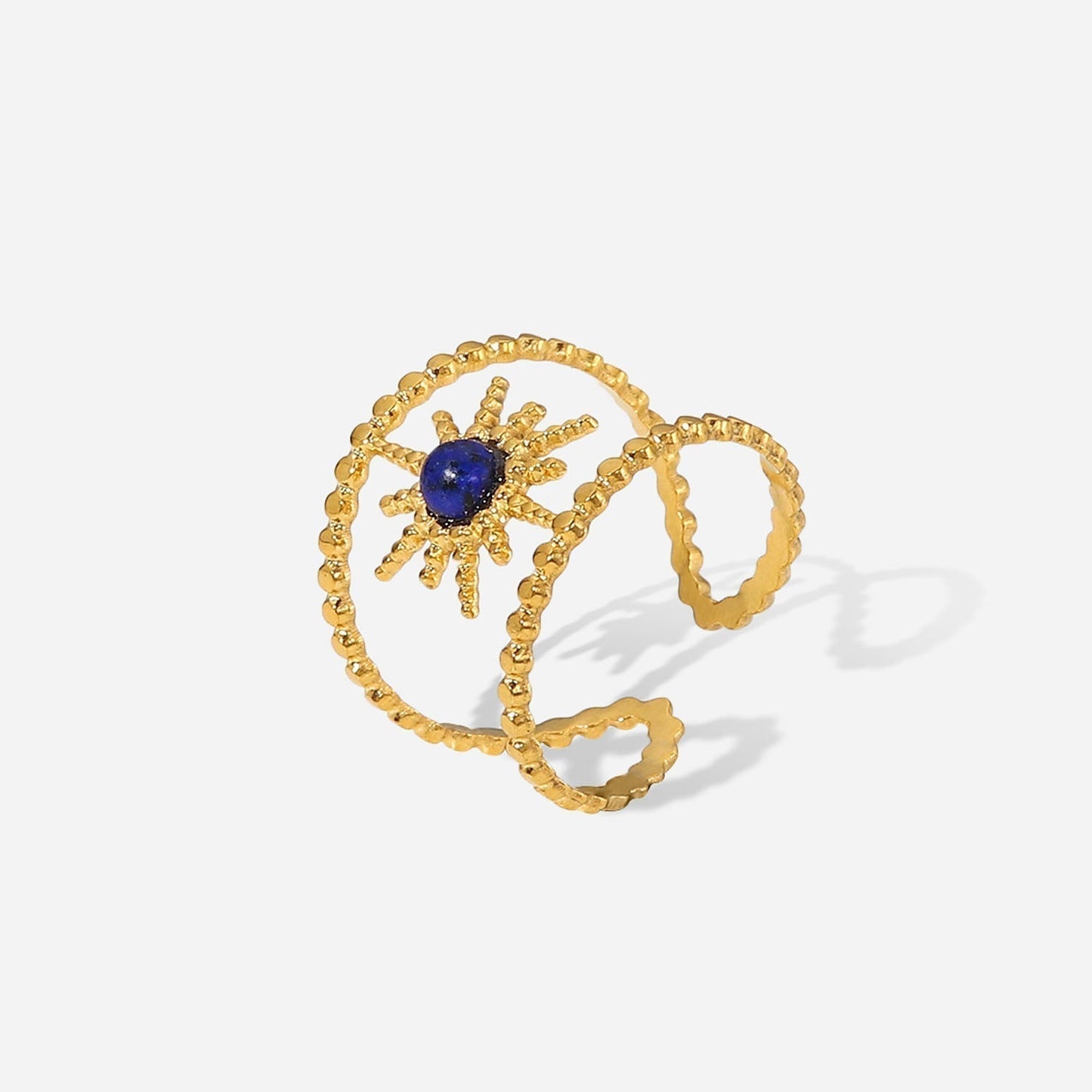 Enamel Star Rhinestone Ring