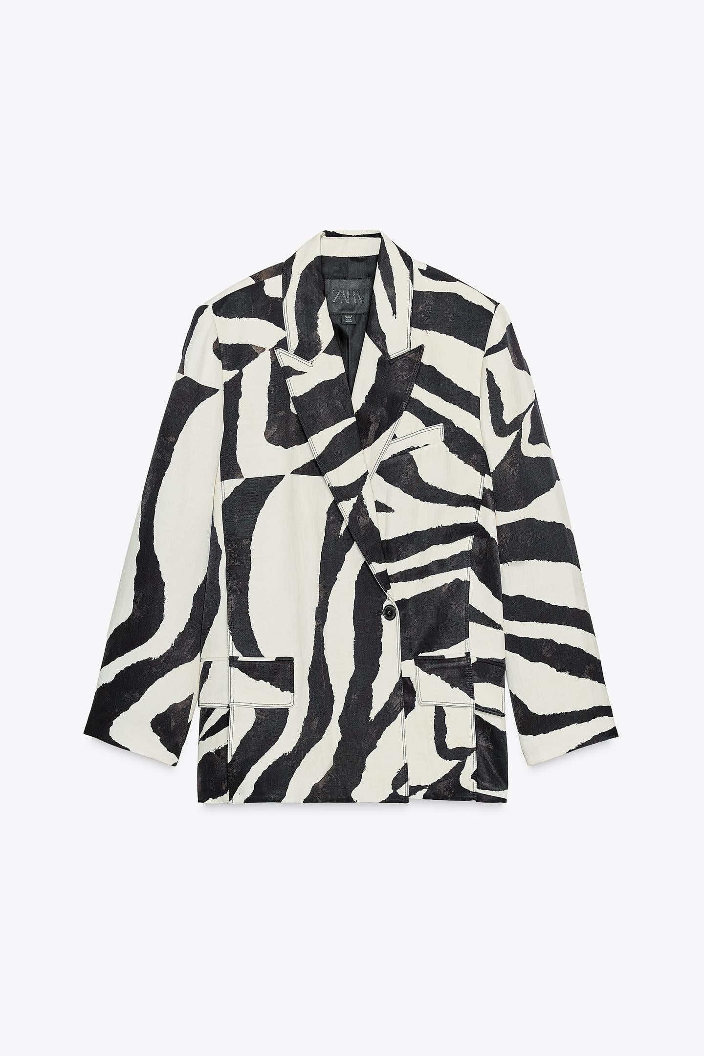 ZW COLLECTION ANIMAL PRINT BLAZER