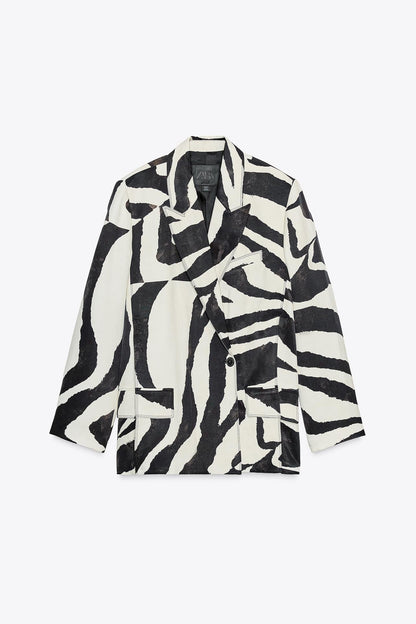ZW COLLECTION ANIMAL PRINT BLAZER