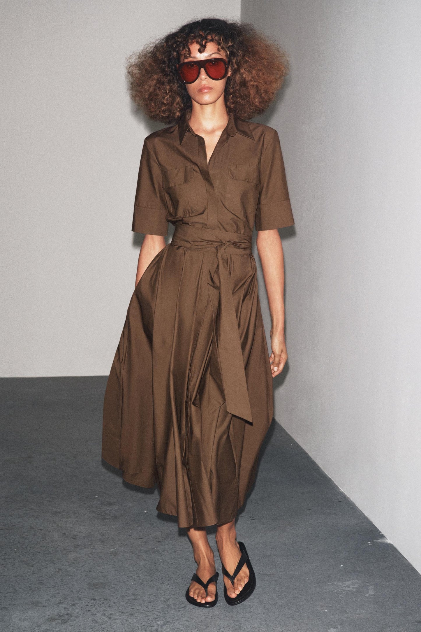 ZW COLLECTION POPLIN DRESS